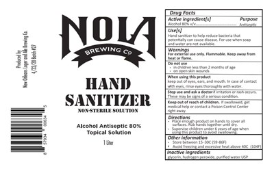 1 L Label (Sanitizer 1 L Label)
